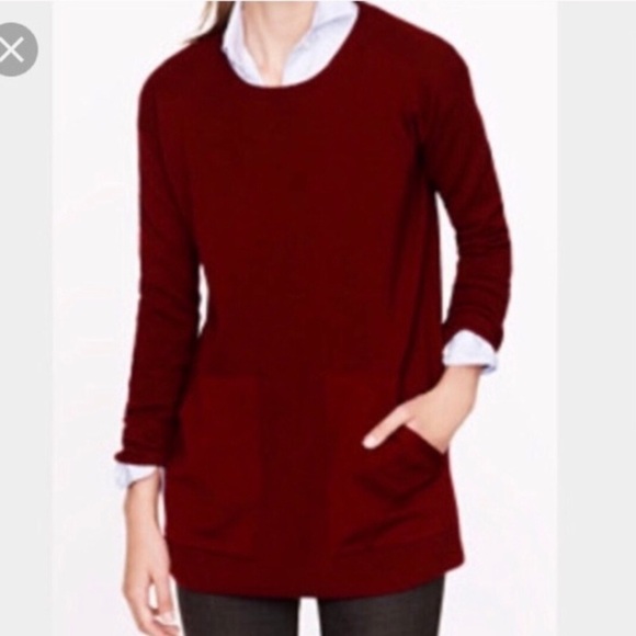 J. Crew Pocket Tunic 100% Merino Wool Sweater - S - Picture 2 of 12